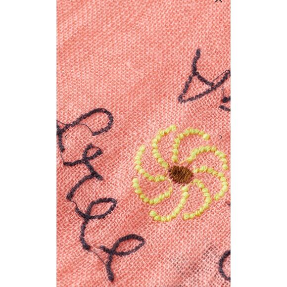 Scotch and Soda- Oversized Embroidered Orange Shirt Dress - Large - NWOT - Picture 3 of 11